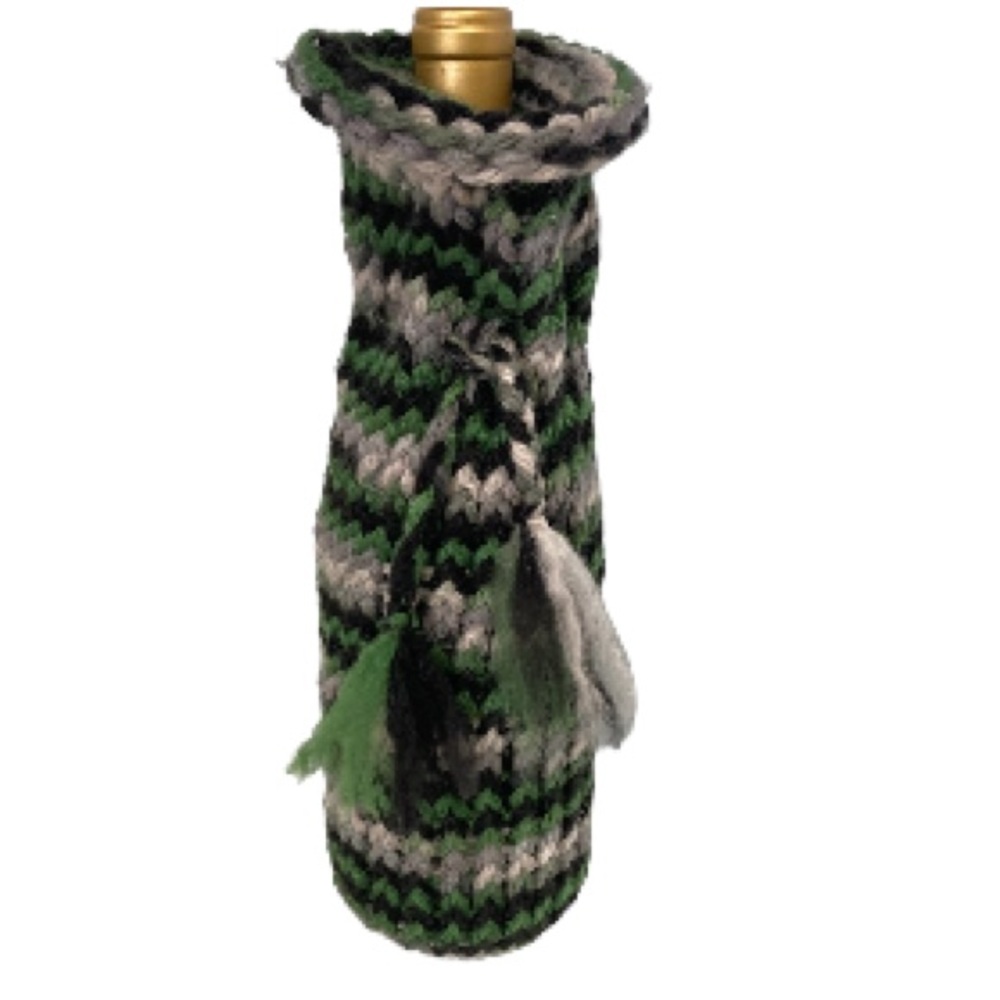 Wine Bottle Koozie Cover Knit Wine Bag Wine Bottle Sack